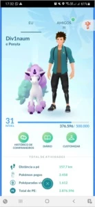 Conta nivel 31, 39 lendários, 18 shiny, 7 100% - Pokémon