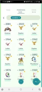 Conta nivel 31, 39 lendários, 18 shiny, 7 100% - Pokémon