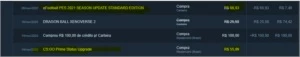 CONTA STEAM COM CS PRIME E PES 2021