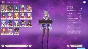 CONTA COM KEQING + MONA C1 - AR 37 - SERVIDOR NA - Genshin Impact