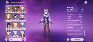 Geshin impact Keqing Albedo Qiqi e Mona lv 52 - Genshin Impact
