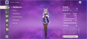 Geshin impact Keqing Albedo Qiqi e Mona lv 52 - Genshin Impact