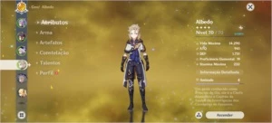 Geshin impact Keqing Albedo Qiqi e Mona lv 52 - Genshin Impact