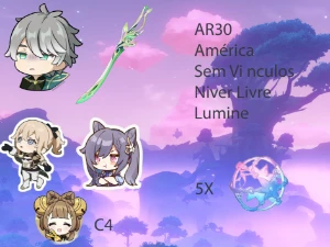 AR30- Alhitham + BIS + Jean + Keqing + YaoYao C4 + 5 tiros - Genshin Impact