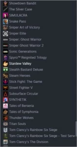 Conta steam com mais de 190 jogos lvl 85