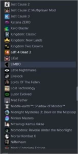 Conta steam com mais de 190 jogos lvl 85