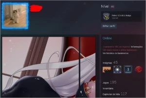 Conta steam com mais de 190 jogos lvl 85