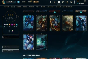 Conta Lol Platina III - Todos Os Champs - 116 Skins - League of Legends