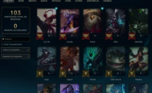 Conta LoL Full Acesso 48 Champ 42 Skins - Muitos Espolios - League of Legends