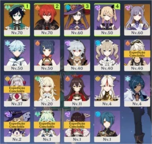 GENSHIN IMPACT AR 40 DIVERSOS 5*