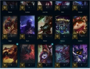 Conta de lol ( Era Main Sup ) - League of Legends