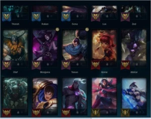 Conta de lol ( Era Main Sup ) - League of Legends