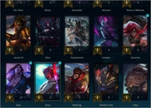 Conta de lol ( Era Main Sup ) - League of Legends