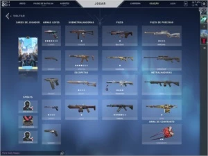 CONTA DE VALORANT OURO 3, COM SKINS E +7 MIL VP NA CONTA