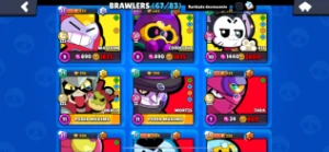 Conta brawl stars bem jogada com diversas skins 10 lendárias