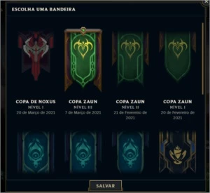Conta LOL plat1, 50k de EA, 15skins + 56 frag de skin - League of Legends