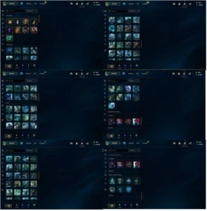Conta LOL plat1, 50k de EA, 15skins + 56 frag de skin - League of Legends
