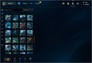 Conta LOL plat1, 50k de EA, 15skins + 56 frag de skin - League of Legends