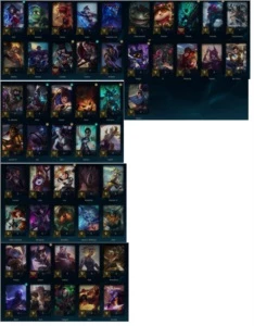Conta LOL plat1, 50k de EA, 15skins + 56 frag de skin - League of Legends