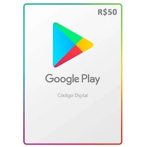 Gift Card Google Play 50 Reais - Gift Cards