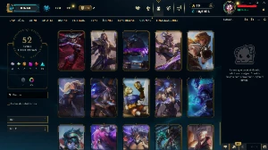 Conta league of legends (lol), 91 champs, 52 skin