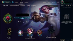 Conta League of Legends Platina S7+119Skins LOL