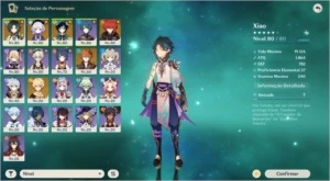 AR 51 - Diluc / Qiqi / Venti / Childe / Xiao / Tumulo / Arco - Genshin Impact