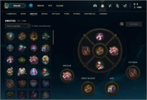 Conta unranked com 7 Skins e 33 Champs - League of Legends LOL