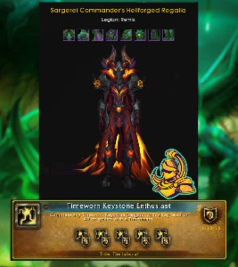 Legion Remix / + 40 No Tempo / Sargerei Transmog e titulo! - Blizzard