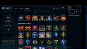 CONTA DE LEAGUE OF LEGENDS LOL
