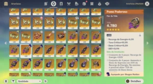 AR60 com 30xT5 Yae+Bis Klee Skin+Bis XiaoC1+Bis Kazuha+Bis - Genshin Impact