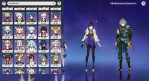 AR60 com 30xT5 Yae+Bis Klee Skin+Bis XiaoC1+Bis Kazuha+Bis - Genshin Impact