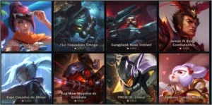 Conta prata II 90 Champions e 56 skins - League of Legends LOL
