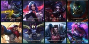 Conta prata II 90 Champions e 56 skins - League of Legends LOL