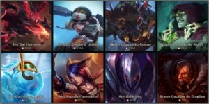 Conta prata II 90 Champions e 56 skins - League of Legends LOL