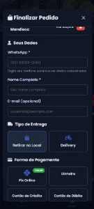 Sistema Delivery pagamento online e notificaçao what zaps - Outros