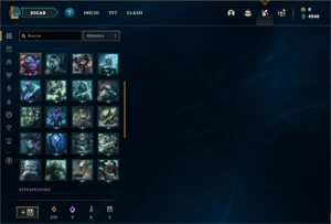 Conta Diamante 2 com 28 Champs e 5 Skins + 20 Fragmentos - League of Legends LOL