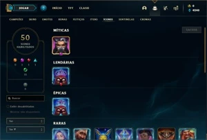 Conta Diamante 2 com 28 Champs e 5 Skins + 20 Fragmentos - League of Legends LOL