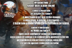  radar hack Albion online c sobreposição de tela (att)