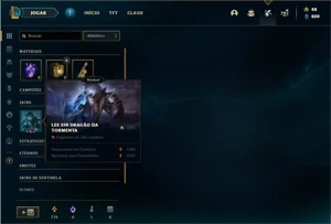 Conta bronze 4 com 27 Champs e 8 Skins + 1 Fragmento - League of Legends LOL