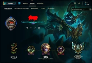 Conta Platina MMR Alto - League of Legends LOL