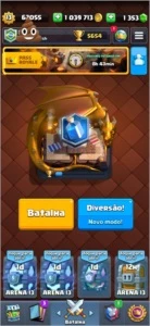 Royalezinho 21 cartas full, maioria pronta p upar. Baú/Ficha - Clash Royale