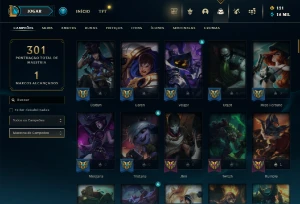CONTA LOL - LVL 241 - 121 Champions - 56 Skins - FULL ACESSO - League of Legends