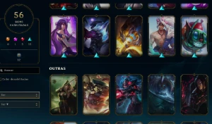 CONTA LOL - LVL 241 - 121 Champions - 56 Skins - FULL ACESSO - League of Legends