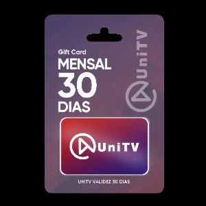 UniTV - Recarga Mensal 30 dias - Gift Cards