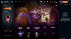 CONTA DIAMANTE 1 LOL 71% WINRATE - League of Legends