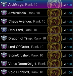 Conta Nova Mid Game VHL / VDK / CA / DOT / LOO / AP - Adventure Quest World AQW