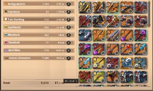 Conta do albion com 500m de fama e coletas upadas - Albion Online