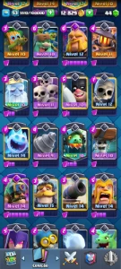 Deck Log Bait - 6 Elites E 9 Evos - [13.500 Troféus] - Clash Royale