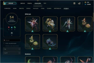 Conta Lol mais de 4K gastos por preço Bacana - League of Legends
